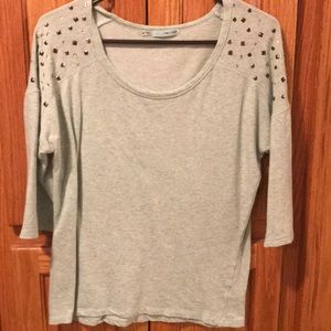 Teal shirt